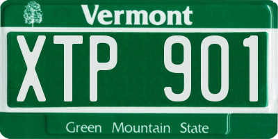 VT license plate XTP901