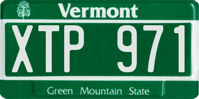 VT license plate XTP971