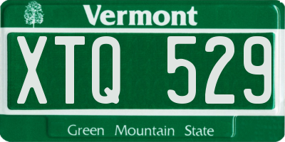 VT license plate XTQ529