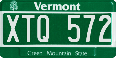 VT license plate XTQ572