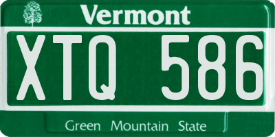 VT license plate XTQ586