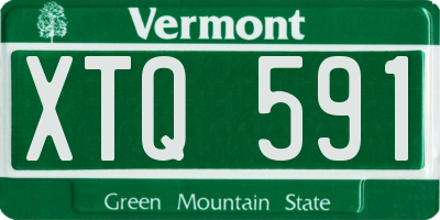 VT license plate XTQ591