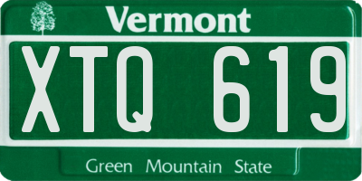 VT license plate XTQ619