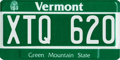 VT license plate XTQ620