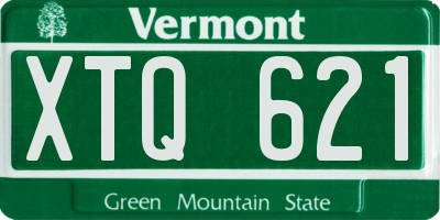 VT license plate XTQ621