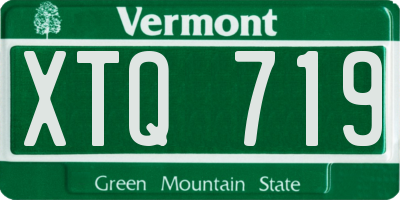 VT license plate XTQ719