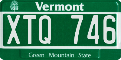 VT license plate XTQ746