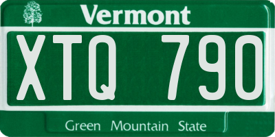 VT license plate XTQ790