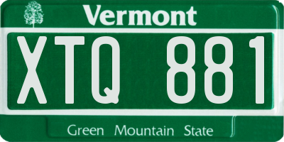 VT license plate XTQ881