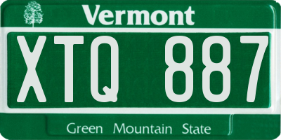 VT license plate XTQ887