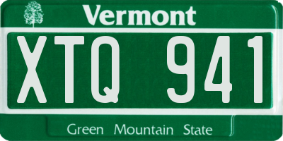 VT license plate XTQ941