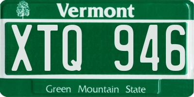 VT license plate XTQ946