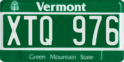VT license plate XTQ976