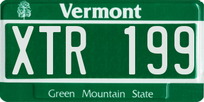 VT license plate XTR199