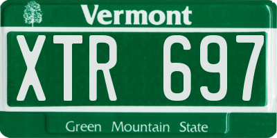 VT license plate XTR697