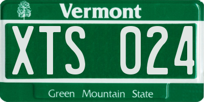 VT license plate XTS024