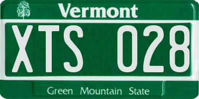 VT license plate XTS028