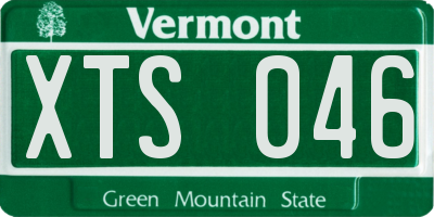 VT license plate XTS046