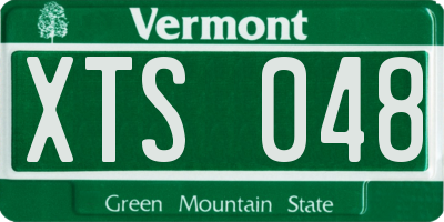 VT license plate XTS048