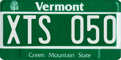 VT license plate XTS050