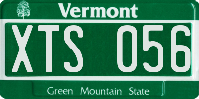 VT license plate XTS056