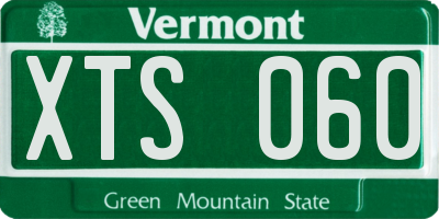 VT license plate XTS060