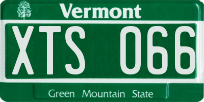 VT license plate XTS066