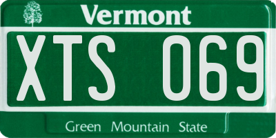 VT license plate XTS069