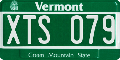 VT license plate XTS079