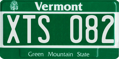 VT license plate XTS082