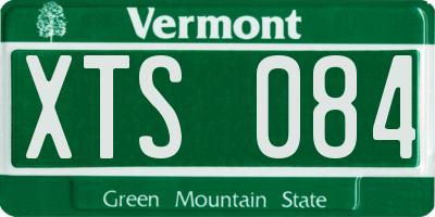 VT license plate XTS084