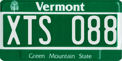 VT license plate XTS088