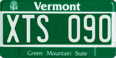 VT license plate XTS090