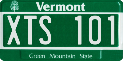 VT license plate XTS101