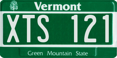 VT license plate XTS121