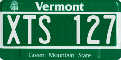 VT license plate XTS127