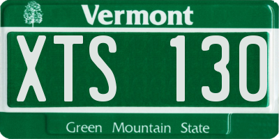 VT license plate XTS130