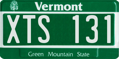 VT license plate XTS131