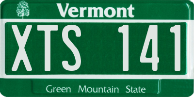 VT license plate XTS141