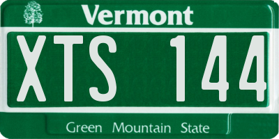 VT license plate XTS144