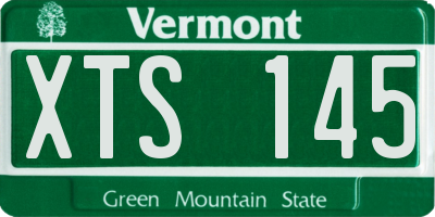 VT license plate XTS145