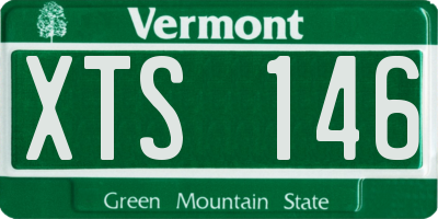 VT license plate XTS146