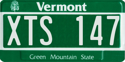 VT license plate XTS147