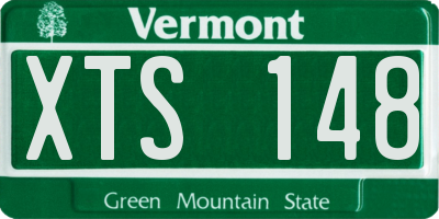 VT license plate XTS148