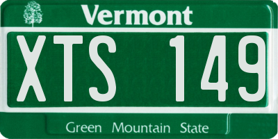 VT license plate XTS149