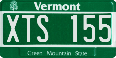VT license plate XTS155