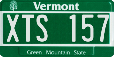 VT license plate XTS157