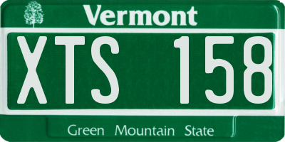 VT license plate XTS158