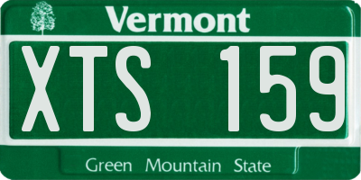 VT license plate XTS159