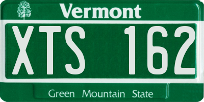 VT license plate XTS162